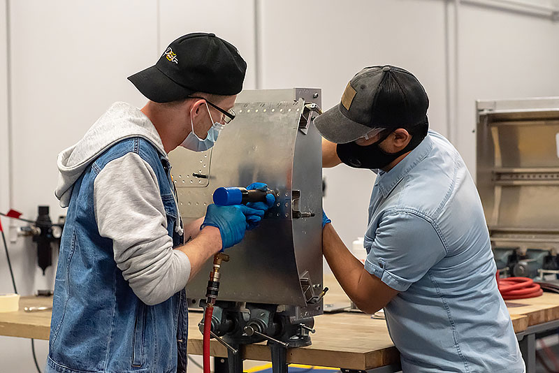 Sanding down aluminum