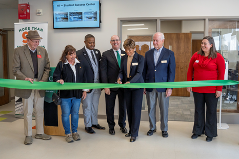 N.C. Representative John Faircloth; High Point City Council Member, Monica Peters; High Point Mayor, Cyril Jefferson; GTCC President, Anthony Clarke, Ph.D.; GTCC Board of Trustees Chairwoman, Treana Bowling, Ed.D.; GTCC Trustee, David Miller; High Point City Council Member, Amanda Cook