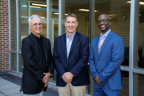 Dr. Richard Beavers, Hank Henning, and Brent Moore the newest Guilford Technical Community College’s board of trustees.